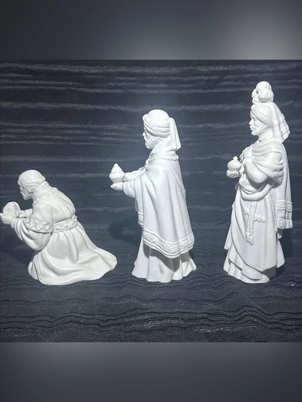 Vintage 1980's Avon Nativity Collectibles “The Magi”Porcelain Figurines